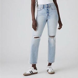 Levi's Wedgie Straight Generation Next Ankle Jeans Size 26